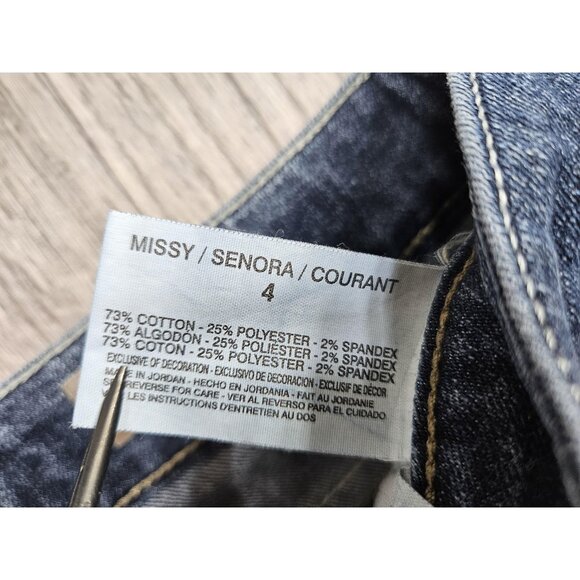 Nine West Vintage America Jeans Womens 4 Mid Rise Straight Stretch BOHO - Picture 5 of 11